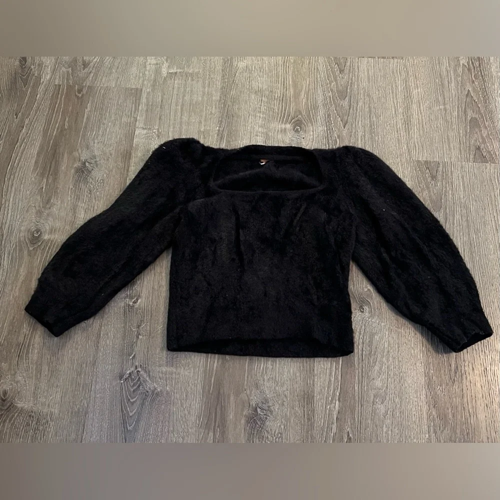 Free People Moonbeam Pullover in Black